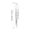 Uonlytech Meibomian Gland Expressor, Stainless Steel Eyelid Massage Tweezers Professional Face Care Forceps Craft Tweezers Tools for Dry Eyes