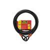 Burg-Wächter 750 500 Security Cable, Coiled Cable, 500 cm, Steel Cable, Without Lock, Black, black, 750 500