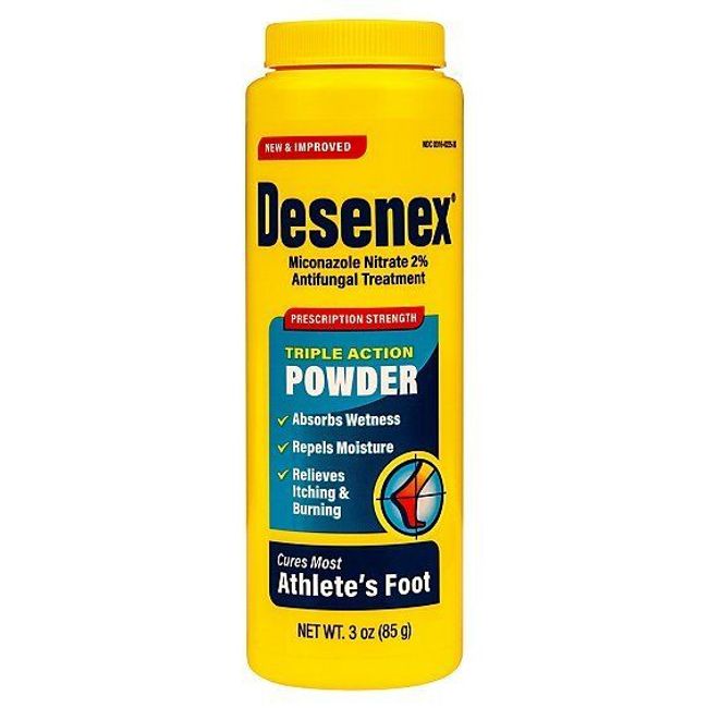 Desenex Miconazole Nitrate 2% Antifungal Foot Powder Itch Relief 3 oz Pack of 6