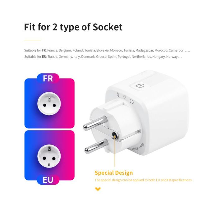 EWelink 16A Smart Socket Bluetooth-compatible WIFI Dual Mode EU