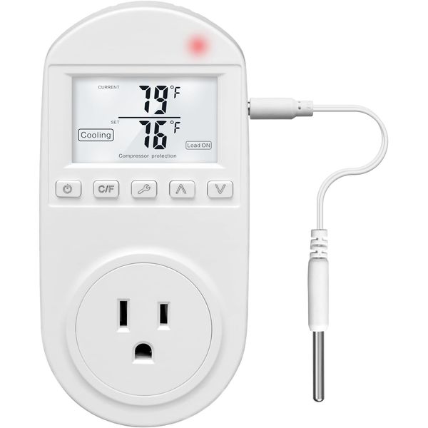 Temperature Controlled Outlet, Briidea Thermostat Outlet Compatible