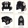 Rail Mounts or Helmet Excavator Mounts Bracket Adapter for Picatinny Rails Airsoft Gun NVG Helmet Base Bracket GoPro Action Camera (Black)