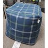 18"x18" Button Tuft Outdoor Patio Pouf Blue - Threshold designed with Studio