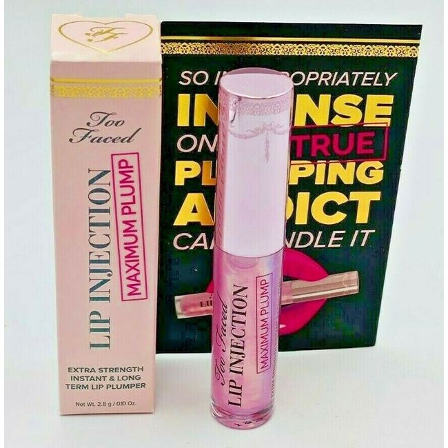 Too Faced Lip Injection Instant Long term Lip Plumper Maximum Plump 2.8g / .10oz