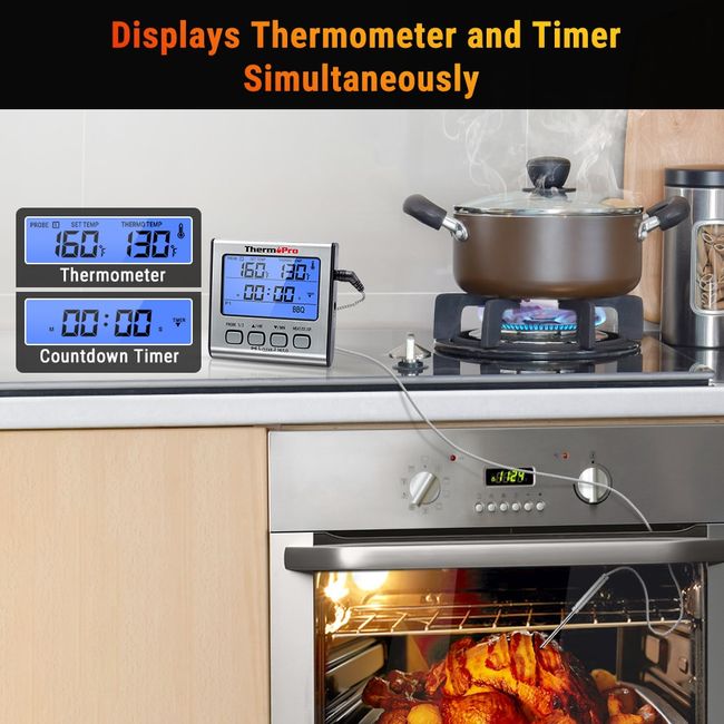 Large Oven Safe Thermometer for Electric Oven or Gas Oven Large Hanging  Hook Oven Thermometer Oven Safe After Long time Cooking - AliExpress