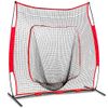 7'×7' Baseball Softball Practice Net Hitting Net Batting Pitching Training w/Bag