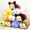 FINEX 2 Pcs Set Mickey Minnie Plush Travel Pillow Stackable Long Cushion