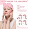 Fmeida Spa Headband and Wristband Set,Light Blue, 3 Pack,Spa Night Essentials