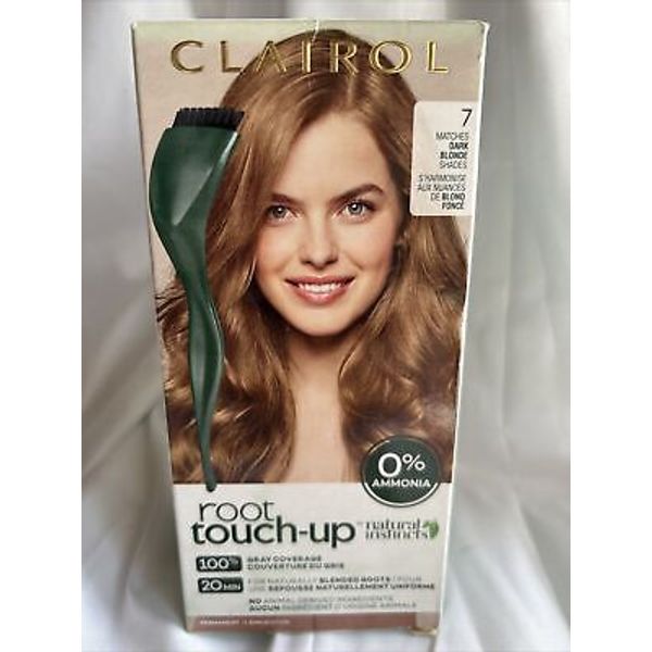 Clairol Root Touch-Up 7 Matches Dark Blonde Shades 100%Gray Coverage