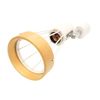 1 x E26 Socket Metal Wire (White) Wood Ring (Natural) Lighting Rail Spotlight