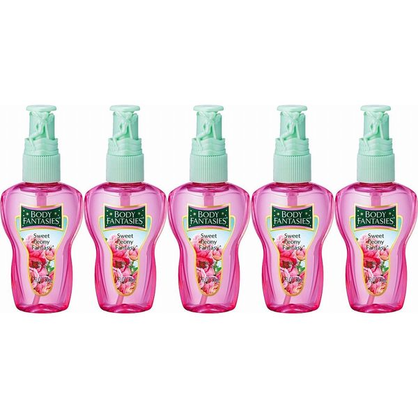 ◆!! [BODY FANTASIES] Body spray 5 pack ◆Body Fantasy Sweet Peony 50ml x 5 bottles◆