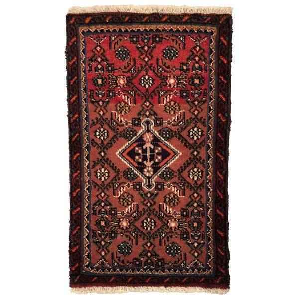 90 x 52 cm | Vintage Handmade Persiann Carpet Door Mat Small Oriental Wool Rug