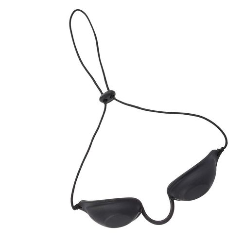 HEALLILY Safety Goggles Eye Patch Red Blue Light Eye Protect Eyepatch for Patients in IPL UV Infrared LED Light Therapy Hard (Black)
