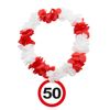 Folat 63524 Hawaiian Necklace, Red/White