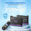 2Pcs 2500mAh Battery & Type-C Fast Charge Hub For Insta360 X4 Action Camera New