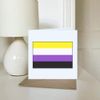 'Non-Binary Pride Flag' Blank Greeting Card (GC00004202)
