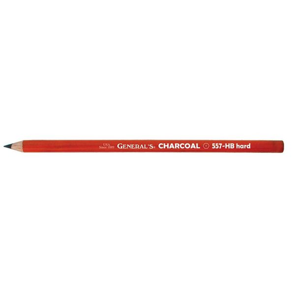 General's 557-2B Charcoal Pencil 2B Medium, Multicolor