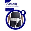 FlexaMed Left Side Inguinal Groin Hernia Truss with Compression Pad White - X-Large