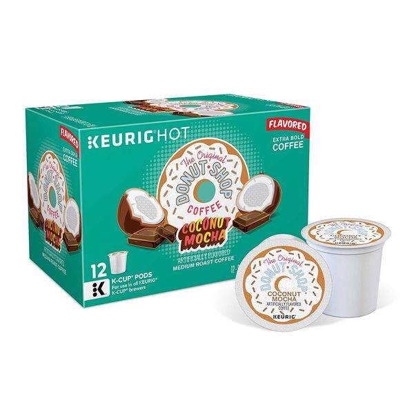 The Original Donut Shop Coconut Mocha Coffee K-Cup Pods, 12 Count (Packaging May Vary)