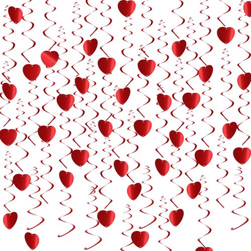 JANLOFO Set of 36 Valentine's Day Ornaments Garlands, Wedding Decorations, Goods, Parties, Events, Decorations, Swirl Decorations, Weddings, Heart Ornaments, Store Decorations, Photography Tools