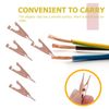 iplusmile 10pcs Solid Copper Alligator Clips Crocodile Spring Clamps Crocodile Electrical Test Clamps for Laboratory Electric Testing Work