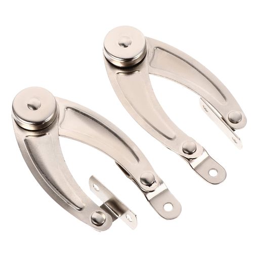 1 pair Friction Assisted Lid Supports Heavy Duty Cabinet Hinges Kitchen Wardrobe Toy Boxes