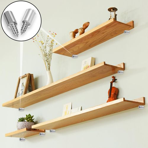 SWTYExt 60pcs Shelf Support Pegs Ø7.5mm Shelf Pins with Non-Slip Sleeve Self-Tapping Screws One-Piece Shelf Pegs Metal Shelf Support for Kitchen Cupboards Cabinet Wardrobe Furniture