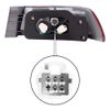 Brock Replacement Drivers Tail Light Quarter Panel Mounted Compatible with 97-99 Camry 81561AA010