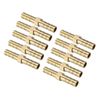 sourcing map 6mm Brass Barb Hose Fitting Straight Connector Coupler 10pcs