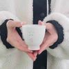 Hasamiyaki Crystal Cherry Blossom Tea Cup (Pink)
