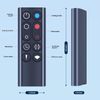 Replacement Remote Control for Dyson AM09 Hot + Cool Heater Tower Fan - with Battery, Without Magnetic Function, Black