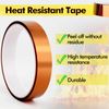 A-SUB 20 Rolls High Temperature Heat Resistant Tape 10mm 108ft Kapton Polyimide