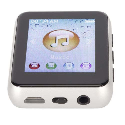 8G MP3 Player with Bluetooth, 1.8 Inch Mp3 Player with Pedometer and Speaker, Portable HiFi Digital Music Player with FM Radio,Recorder, Ebook (Silver)