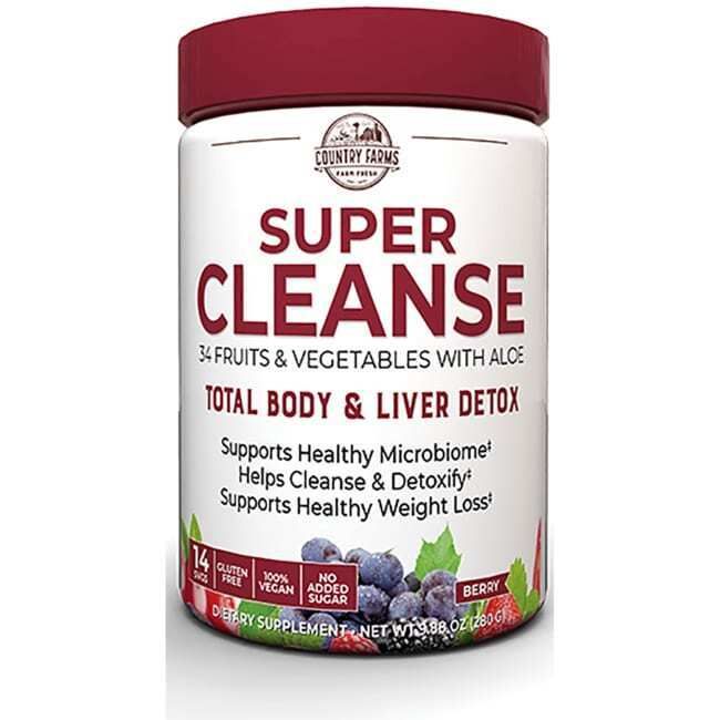 Country Farms Super Cleanse - Berry 9.88 oz Pwdr