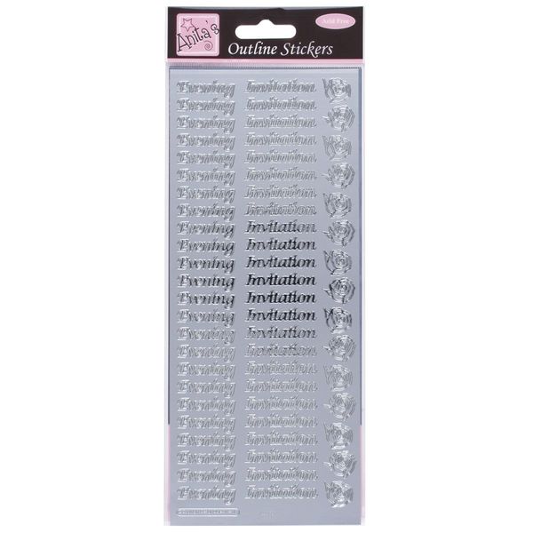 Anita's ANT 8101203 Scrapbooking Stickers, Silver, One Size