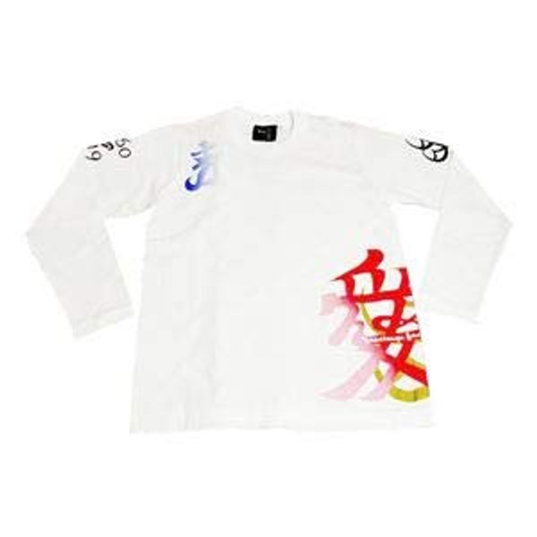 Daily Necessities Long-sleeved T-shirt Related Item Love Naoe Kanetsugu Long T-shirt Raku M White