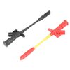 Demeras 2Pcs Insulation Piercing Test Clip, Heavy Duty Insulation Wire Piercing Probe Clip Test Needle Hook Multimeter Testing Probes