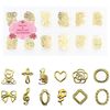 Thin Art Parts, Gold, for Nails & Resin, 12 Types, Case of Over 300