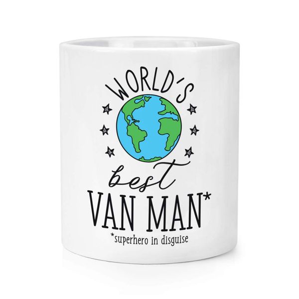 World's Best Van Man Makeup Brush Pencil Pot