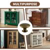 Cionyce 6 Pcs Brass Cabinet Knobs Metal Drawer Knobs Round Dresser Handle Knobs 1.18" Diameter Kitchen Cabinet Knobs Hardware(with Mounting Screws)