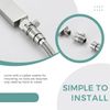 Brushed Nickel Shower Valve 1/2 Ips Adjustable Flow Easy Install Durable Design