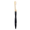 Sustuff | Bamboo Toothbrush with Replaceable Head | Plant-Based Bristles | Biodegradable Wood | Long-Lasting Aluminium Handle (Soft Bristles, Eclipse Black)