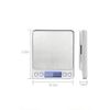 Small electronic scale, kitchen scale, cooking scale, precision electronic scale, 0.1g-3000g multifunctional electronic scale, mini electronic scale, compact electronic scale, silver electronic scale,