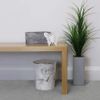 JVL Small Marble Waste Paper Bin, Set of 2