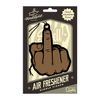 Middle Finger Air Freshener (Brown-colored)