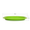 Mintra Home Reusable Plastic Plates (Green, Large 12pk (8.5n))