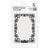 Xcut A6 Embossing Folder Floral Frame, Black