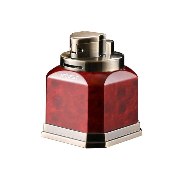 Quad Torch Lighter Tabletop Refillable Butane Gas Red Flame Cigar Tobacco Lighter