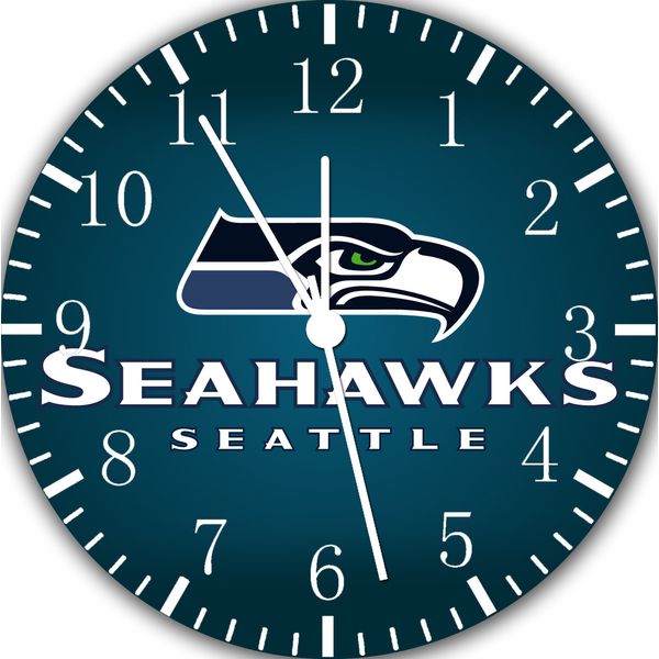 Seattle Seahawks Frameless Borderless Wall Clock Nice For Gifts or Decor E406
