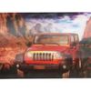 Red Jeep - 3D Lenticular Poster Print - 12 X 16